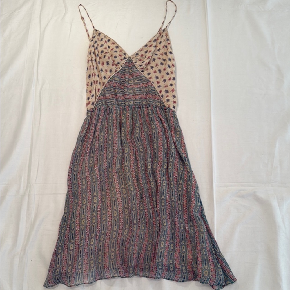 Elegant Multicolor Patterned Dress